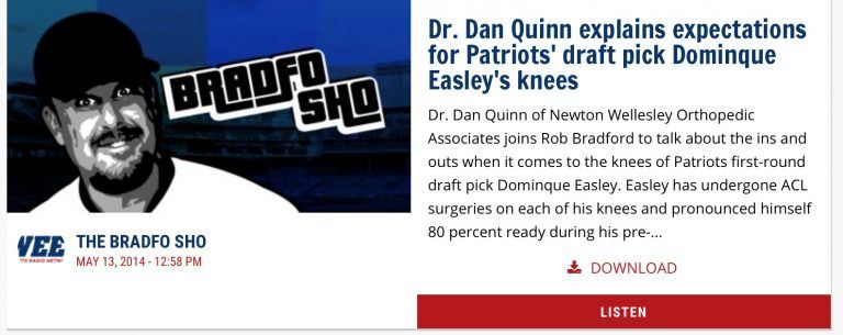 Dr. Dan Quinn Explains Dominque Easley’s Knees